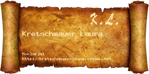 Kretschmayer Laura névjegykártya